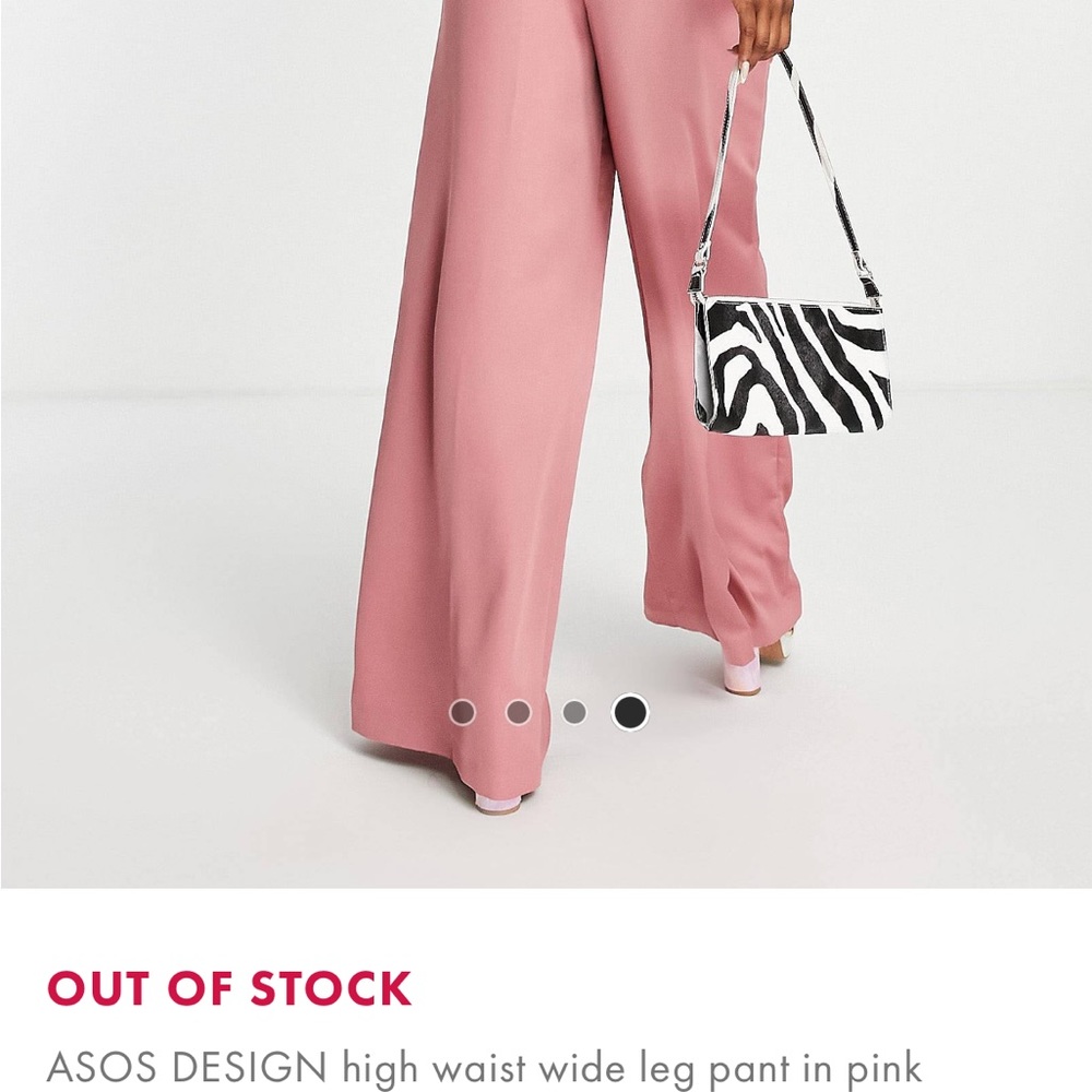 Pink Wide Leg Pants - Picture 4 of 9
